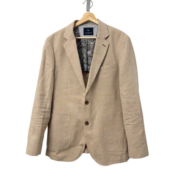 Tailorbyrd Linen Blend Blazer 40R Sport Coat Jacket Textured Unstructured - Picture 1 of 12